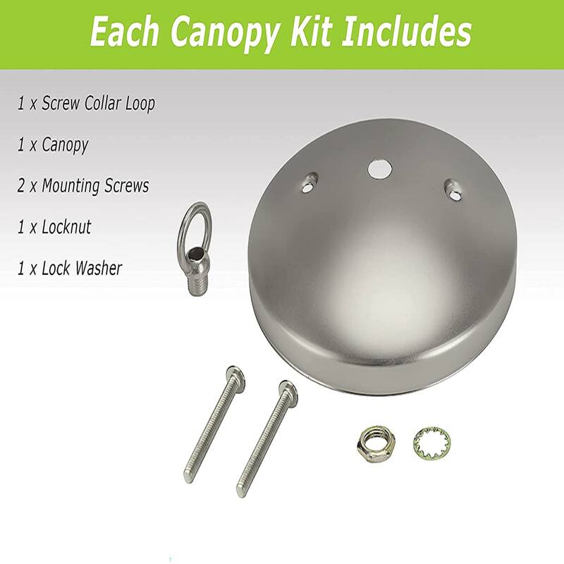 Aspen Creative Modern Light Fixture Canopy Kit, 5" Diameter with Collar